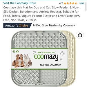 Lick mat for dogs - 2 pack